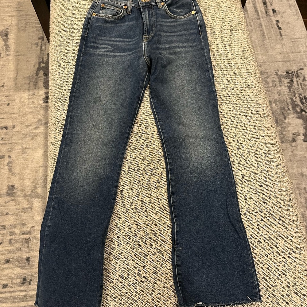 7 For All Mankind Indigo slim kick jeans